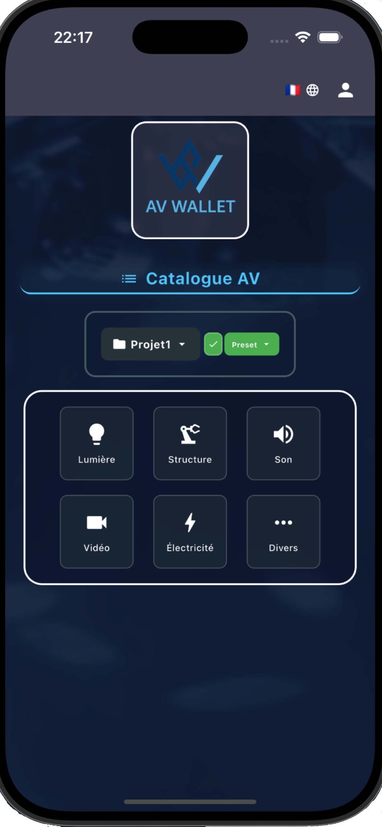 Capture d'écran AV Wallet